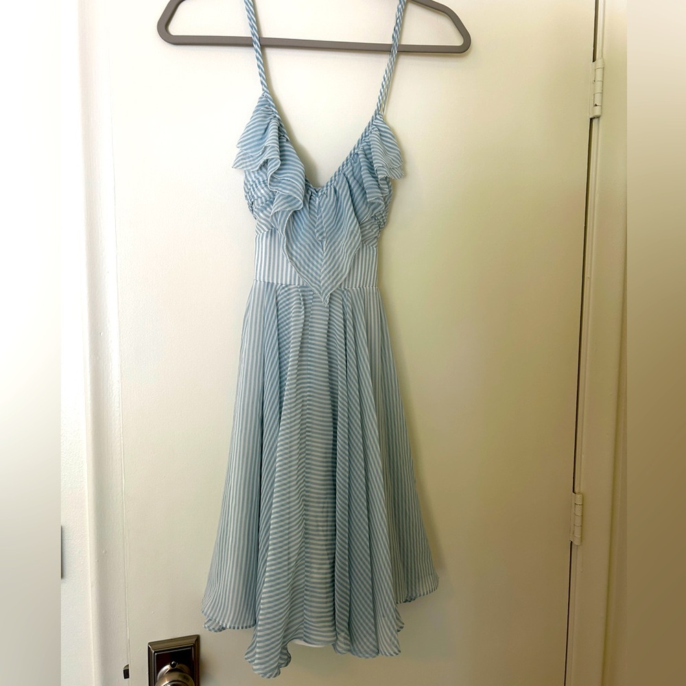 Guess size 4 blue and white dress